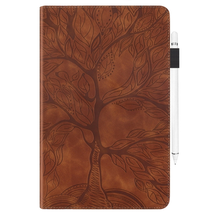 For Samsung Galaxy Tab S9 Ultra Life Tree Series Horizontal Flip Leather Tablet Case(Brown) - Galaxy Tab S9 Ultra Cases by PMC TechLife | Online Shopping South Africa | PMC TechLife