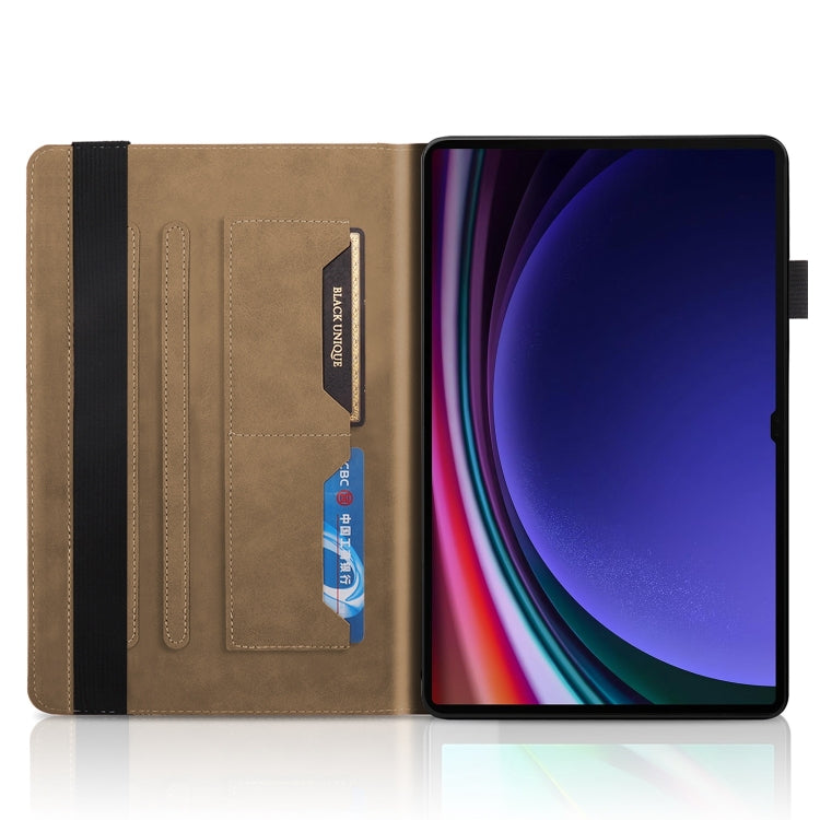 For Samsung Galaxy Tab S9 Ultra Life Tree Series Horizontal Flip Leather Tablet Case(Brown) - Galaxy Tab S9 Ultra Cases by PMC Jewellery | Online Shopping South Africa | PMC Jewellery