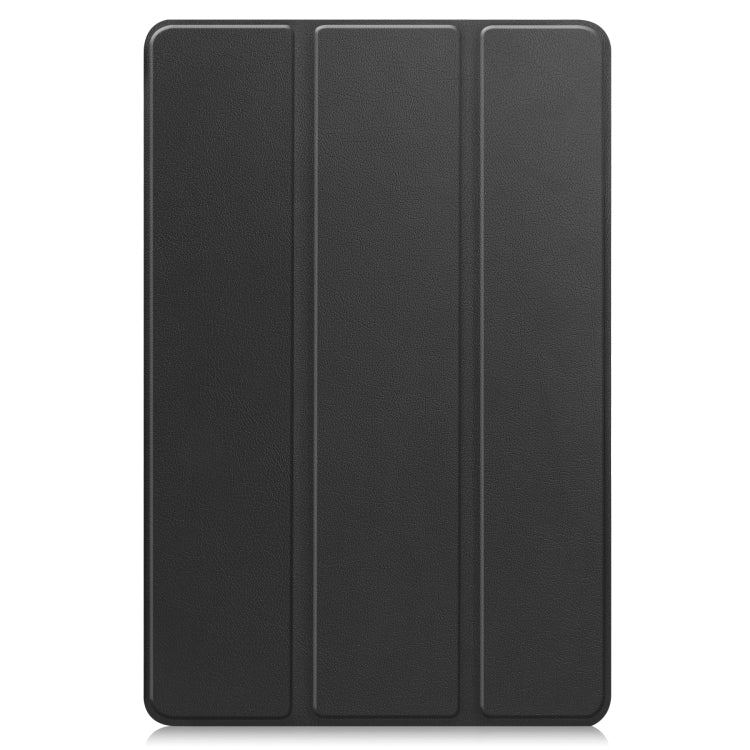 For Huawei MatePad 11.5 2023 Custer Texture 3-Fold Holder Leather Tablet Case(Black) - Huawei by PMC TechLife | Online Shopping South Africa | PMC TechLife