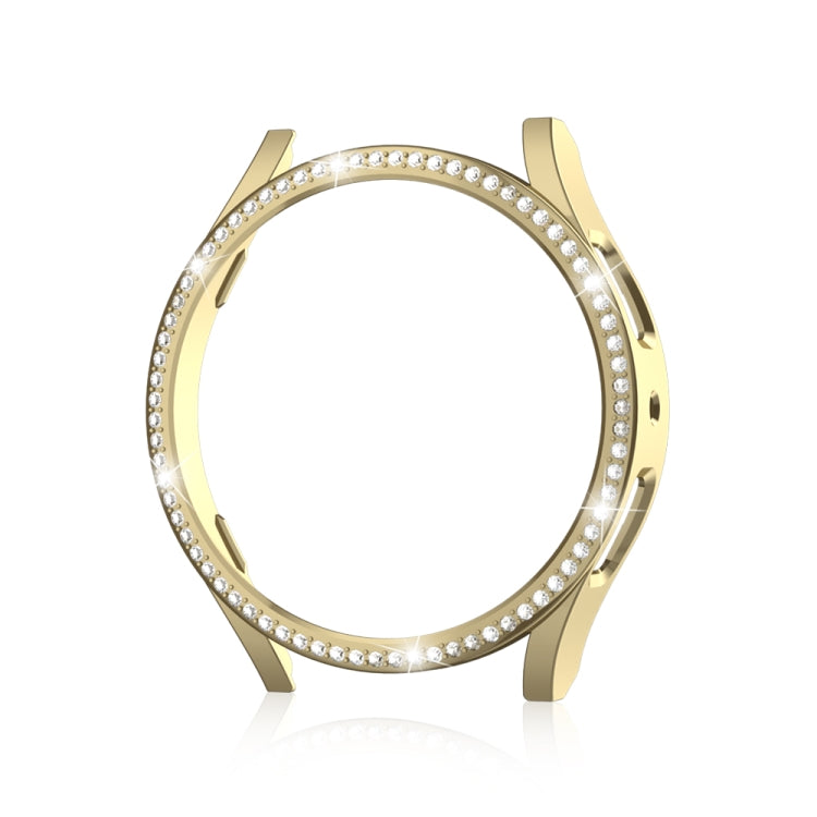 For Samsung Galaxy Watch 6 40mm Diamond Hollow PC Watch Protective Case(Gold) - Watch Cases by PMC TechLife | Online Shopping South Africa | PMC TechLife