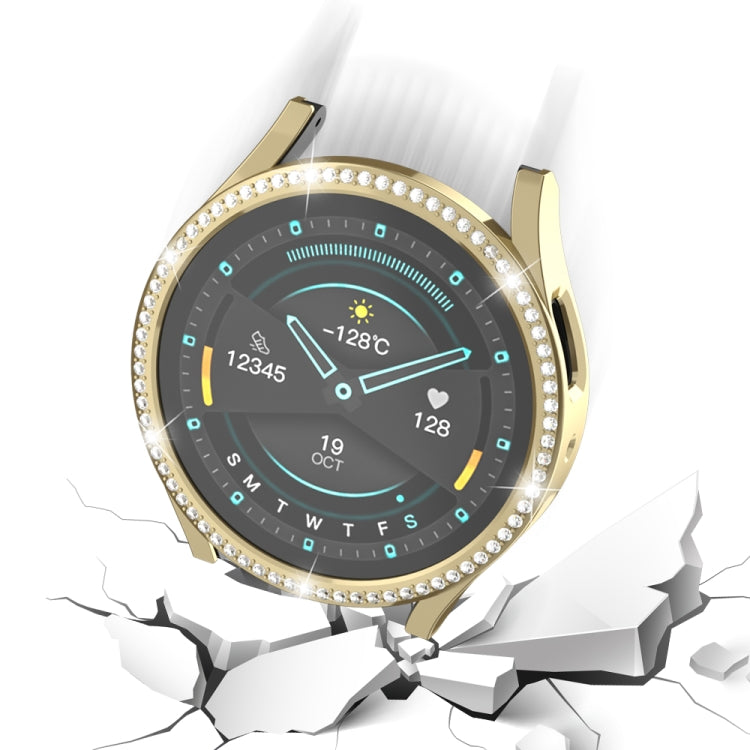 For Samsung Galaxy Watch 6 44mm Diamond Hollow PC Watch Protective Case(Gold) - free shipping - PMC TechLife - Order now!