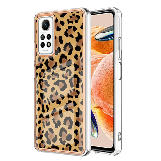 For Xiaomi Redmi Note 12 Pro 4G Global Electroplating Marble Dual-side IMD Phone Case(Leopard Print) - Xiaomi Cases by PMC Jewellery | Online Shopping South Africa | PMC Jewellery | Buy Now Pay Later Mobicred