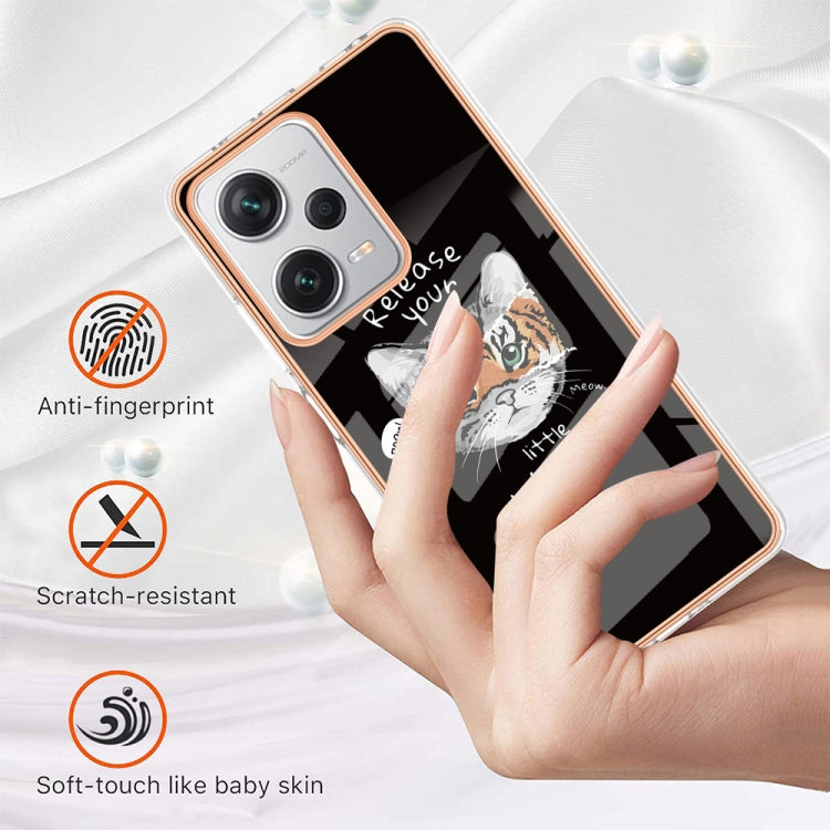 For Xiaomi Redmi Note 12 Pro+ Global Electroplating Marble Dual-side IMD Phone Case(Natural Growth) - Xiaomi Cases by PMC TechLife | Online Shopping South Africa | PMC TechLife | Buy Now Pay Later Mobicred
