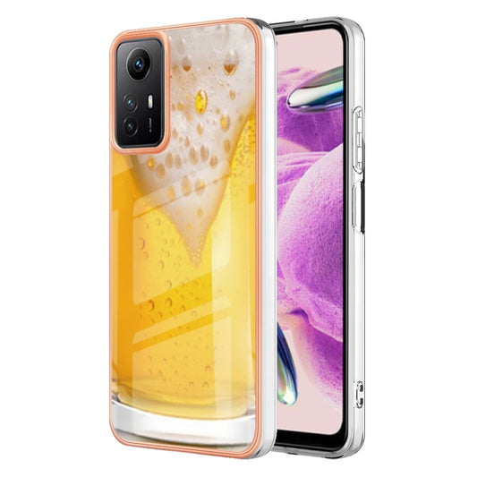 Xiaomi Redmi Note 12S 4G Electroplating Marble Dual-side IMD Phone Case(Draft Beer) - Xiaomi Cases by PMC Jewellery | Online Shopping South Africa | PMC Jewellery | Buy Now Pay Later Mobicred