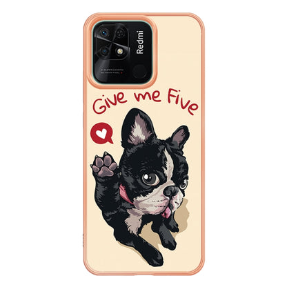 For Xiaomi Redmi 10C Electroplating Marble Dual-side IMD Phone Case(Lucky Dog) - Xiaomi Cases by PMC Jewellery | Online Shopping South Africa | PMC Jewellery | Buy Now Pay Later Mobicred