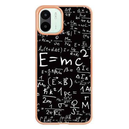 For Xiaomi Redmi A1 Electroplating Marble Dual-side IMD Phone Case(Equation) - Xiaomi Cases by PMC Jewellery | Online Shopping South Africa | PMC Jewellery | Buy Now Pay Later Mobicred