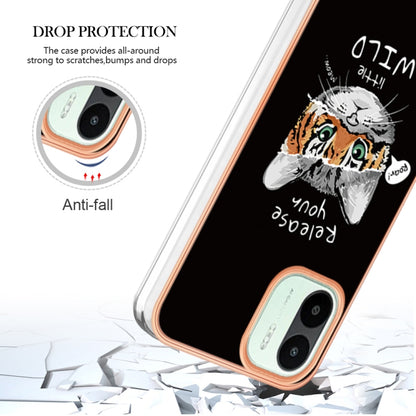 For Xiaomi Redmi A1 Electroplating Marble Dual-side IMD Phone Case(Natural Growth) - Xiaomi Cases by PMC Jewellery | Online Shopping South Africa | PMC Jewellery | Buy Now Pay Later Mobicred