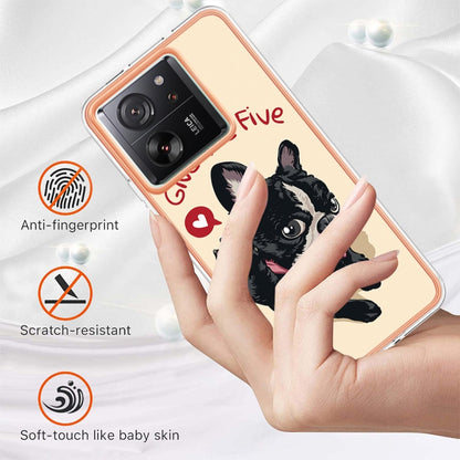 For Xiaomi 13T/13T Pro Electroplating Marble Dual-side IMD Phone Case(Lucky Dog) - Xiaomi Cases by PMC Jewellery | Online Shopping South Africa | PMC Jewellery | Buy Now Pay Later Mobicred