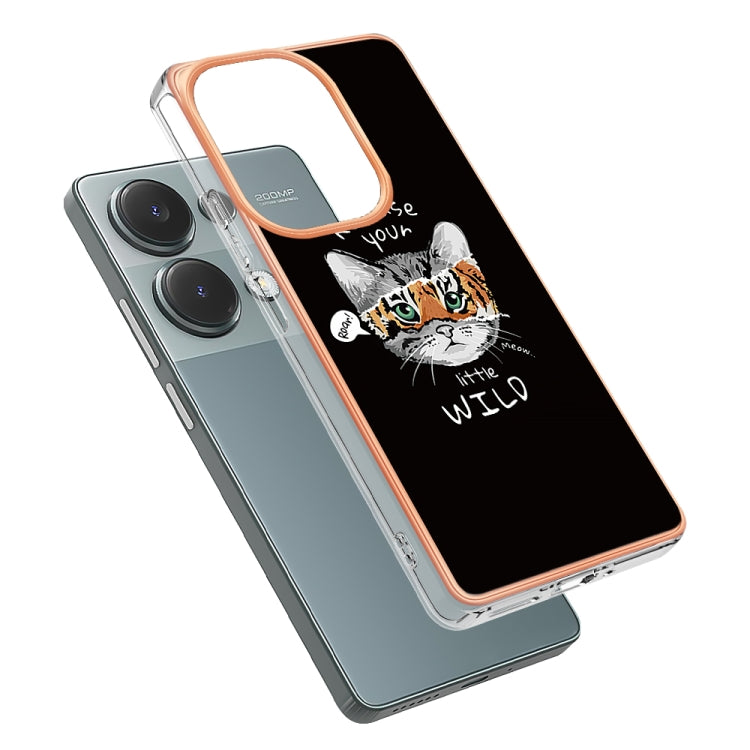 For Xiaomi Redmi Note 13 Pro 4G/Poco M6 Pro 4G Electroplating Marble Dual-side IMD Phone Case(Natural Growth) - Note 13 Pro Cases by PMC TechLife | Online Shopping South Africa | PMC TechLife | Buy Now Pay Later Mobicred