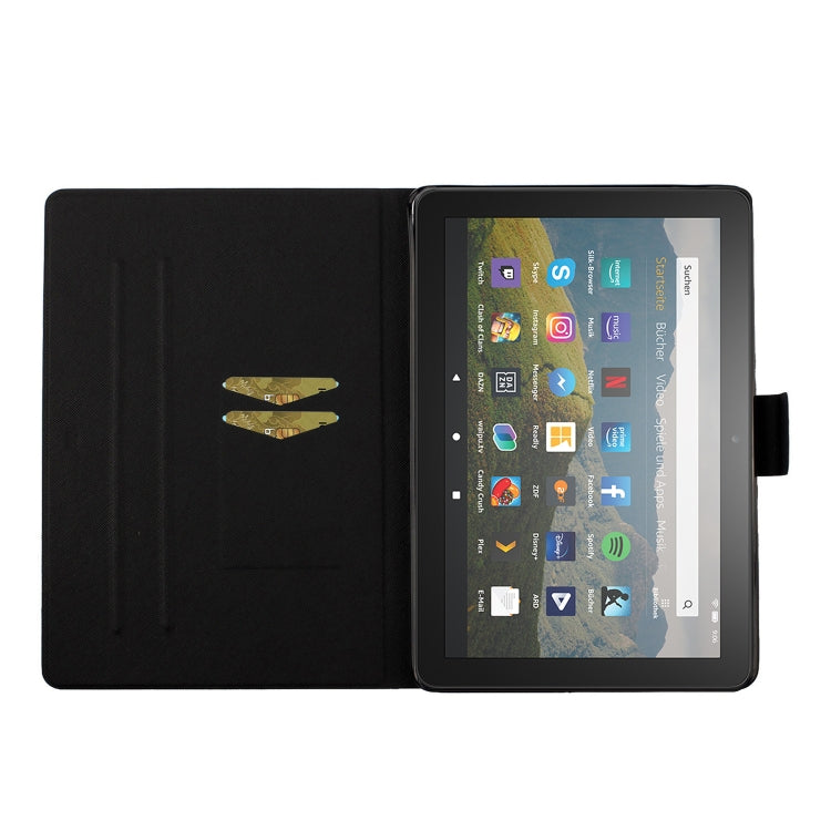 For Amazon Kindle Fire Max 11 Colored Drawing Smart Leather Tablet Case(Moonlight Cat) - Amazon by PMC TechLife | Online Shopping South Africa | PMC TechLife | Buy Now Pay Later Mobicred