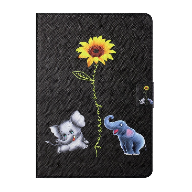 For Amazon Kindle Fire Max 11 Colored Drawing Smart Leather Tablet Case(Elephants) - Amazon by PMC TechLife | Online Shopping South Africa | PMC TechLife | Buy Now Pay Later Mobicred