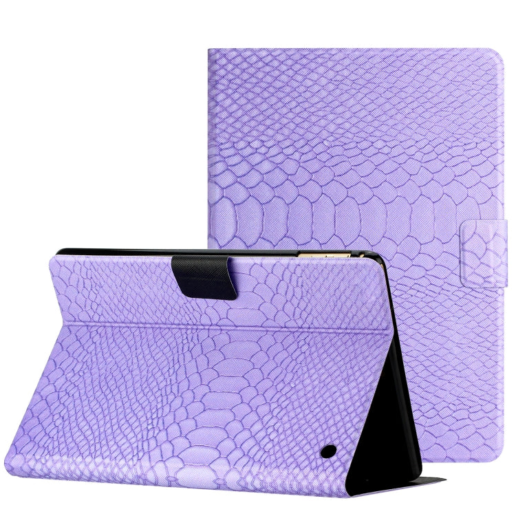 For Amazon Kindle Fire Max 11 Crocodile Texture Smart Leather Tablet Case(Purple) - Amazon by PMC TechLife | Online Shopping South Africa | PMC TechLife | Buy Now Pay Later Mobicred