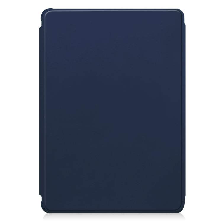 For Samsung Galaxy Tab S9+ 360 Rotation Transparent Smart Leather Case(Dark Blue) - Galaxy Tab S9+ Cases by PMC Jewellery | Online Shopping South Africa | PMC Jewellery | Buy Now Pay Later Mobicred