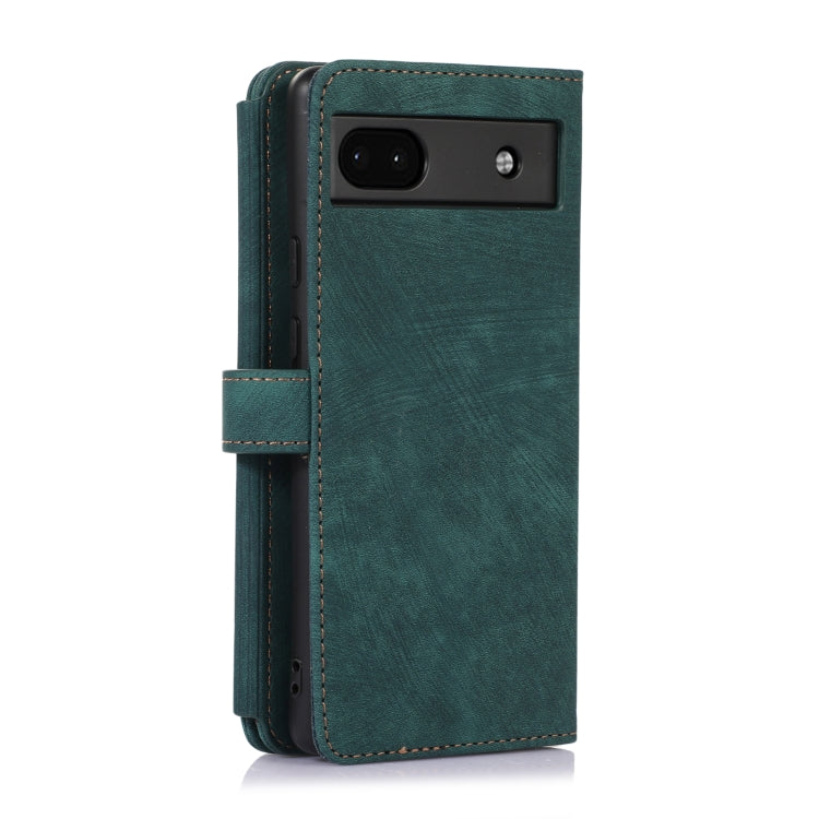 For Google Pixel 6a Dream 9-Card Wallet Zipper Bag Leather Phone Case(Green) - Google Cases by PMC TechLife | Online Shopping South Africa | PMC TechLife | Buy Now Pay Later Mobicred