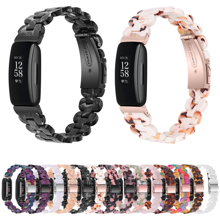 For Fitbit Inspire 3 Oval Resin Replacement Watch Band(Purple Light) - Watch Bands by PMc TechLife | Online Shopping South Africa | PMc TechLife | Buy Now Pay Later Mobicred