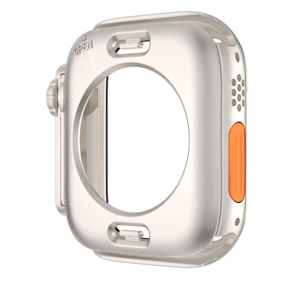 For Apple Watch Series 6 / 5 / 4 / SE 40mm Change to Ultra 49mm Waterproof All-Inclusive Film Hybrid PC Watch Case(Starlight Silver) - Watch Cases by PMC Jewellery | Online Shopping South Africa | PMC Jewellery | Buy Now Pay Later Mobicred