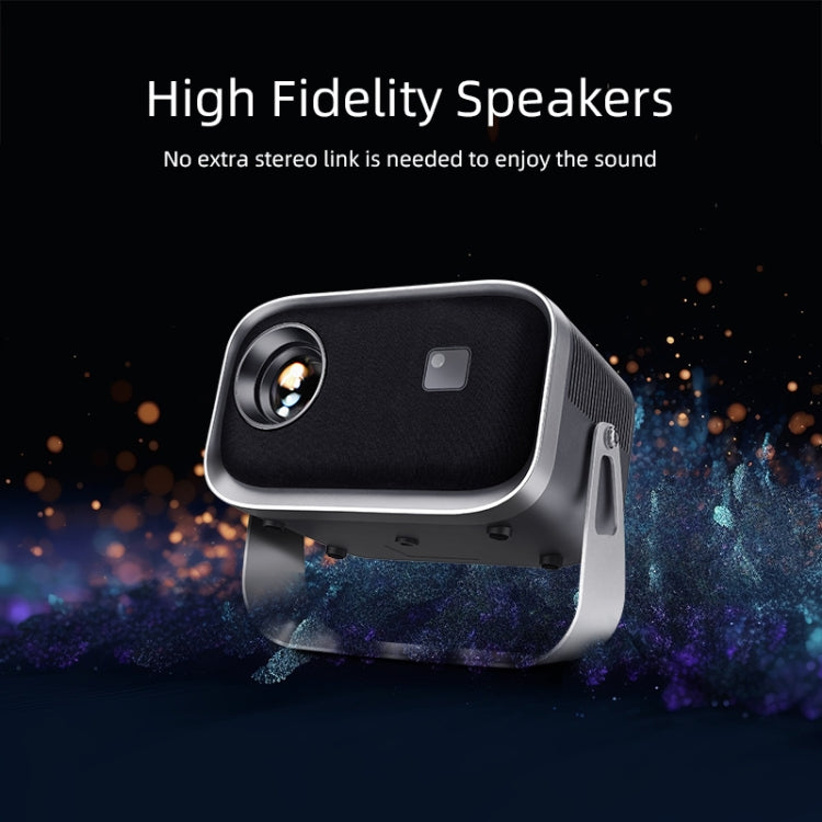 AUN A003 1280x720P 150 Lumens Same Screen Version Portable Home Theater LED HD Digital Projector, UK Plug(Grey) - LED Projector by AUN | Online Shopping South Africa | PMC TechLife | Buy Now Pay Later Mobicred