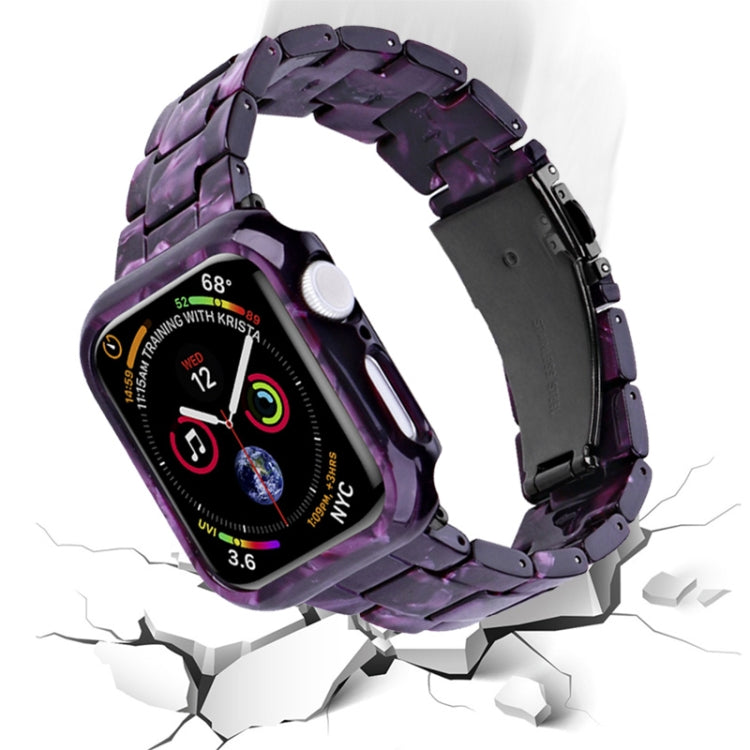 For Apple Watch Ultra 2 / Ultra 49mm Printed Resin PC Watch Band Case Kit(Black Flower) - Watch Cases by PMC Jewellery | Online Shopping South Africa | PMC Jewellery | Buy Now Pay Later Mobicred