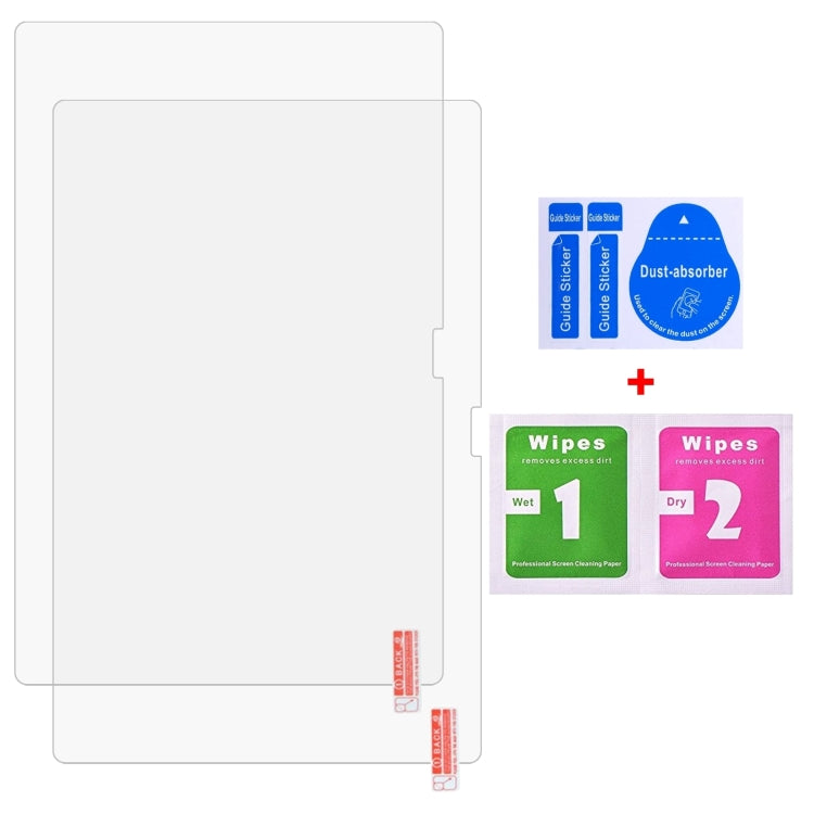 For Blackview Tab 7 Pro 2pcs 9H 0.3mm Explosion-proof Tempered Glass Film - Others by PMC TechLife | Online Shopping South Africa | PMC TechLife | Buy Now Pay Later Mobicred