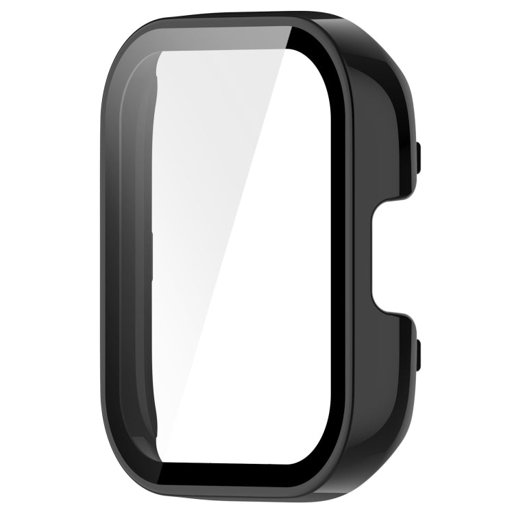 For Xiaomi Mi Watch Lite 3 PC + Tempered Film Integrated Watch Protective Case(Black) - Watch Cases by PMC TechLife | Online Shopping South Africa | PMC TechLife