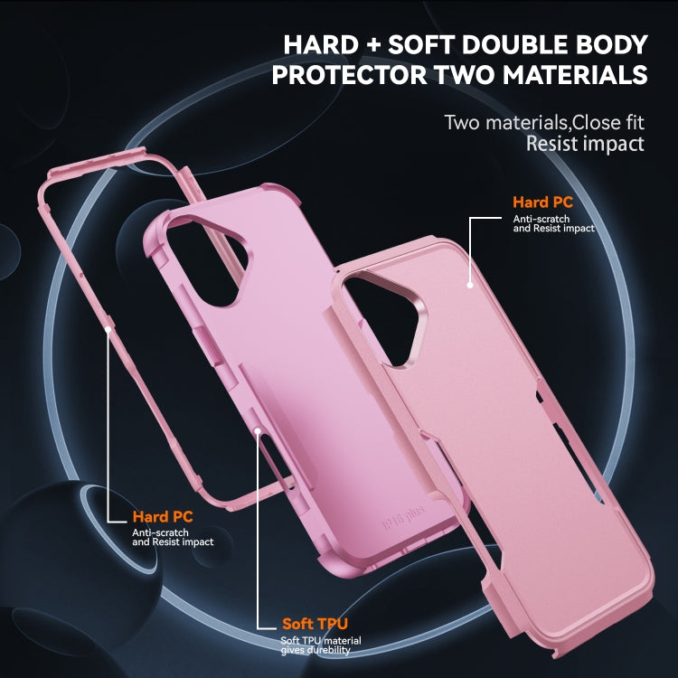 For iPhone 16 Plus Commuter Shockproof TPU + PC Phone Case(Pink) - iPhone 16 Plus Cases by PMC Jewellery | Online Shopping South Africa | PMC Jewellery | Buy Now Pay Later Mobicred