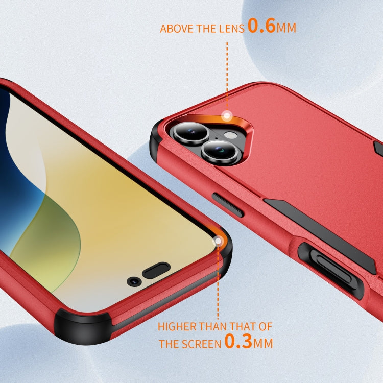 For iPhone 16 Plus Commuter Shockproof TPU + PC Phone Case(Red+Black) - iPhone 16 Plus Cases by PMC TechLife | Online Shopping South Africa | PMC TechLife | Buy Now Pay Later Mobicred