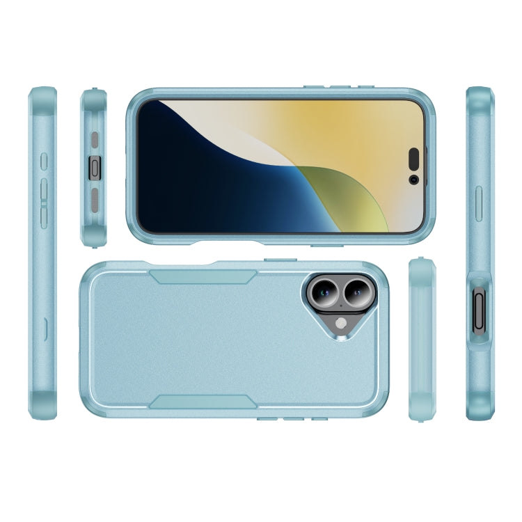 For iPhone 16 Plus Commuter Shockproof TPU + PC Phone Case(Grey Green) - iPhone 16 Plus Cases by PMC TechLife | Online Shopping South Africa | PMC TechLife | Buy Now Pay Later Mobicred