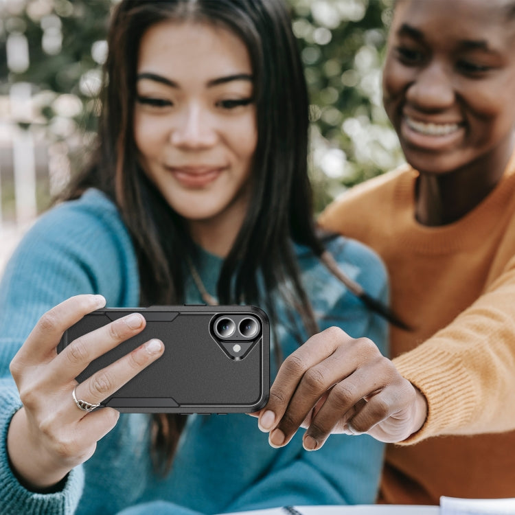 For iPhone 16 Commuter Shockproof TPU + PC Phone Case(Black) - iPhone 16 Cases by PMC TechLife | Online Shopping South Africa | PMC TechLife | Buy Now Pay Later Mobicred