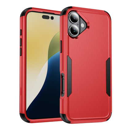 For iPhone 16 Commuter Shockproof TPU + PC Phone Case(Red+Black) - iPhone 16 Cases by PMC Jewellery | Online Shopping South Africa | PMC Jewellery | Buy Now Pay Later Mobicred