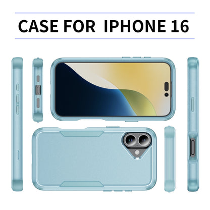 For iPhone 16 Commuter Shockproof TPU + PC Phone Case(Grey Green) - iPhone 16 Cases by PMC Jewellery | Online Shopping South Africa | PMC Jewellery | Buy Now Pay Later Mobicred