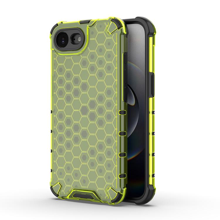 For iPhone 16e Honeycomb Shockproof Phone Case(Green) - iPhone 16e Cases by PMC TechLife | Online Shopping South Africa | PMC TechLife | Buy Now Pay Later Mobicred