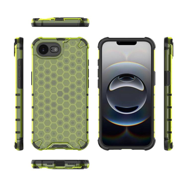 For iPhone 16e Honeycomb Shockproof Phone Case(Green) - iPhone 16e Cases by PMC TechLife | Online Shopping South Africa | PMC TechLife | Buy Now Pay Later Mobicred