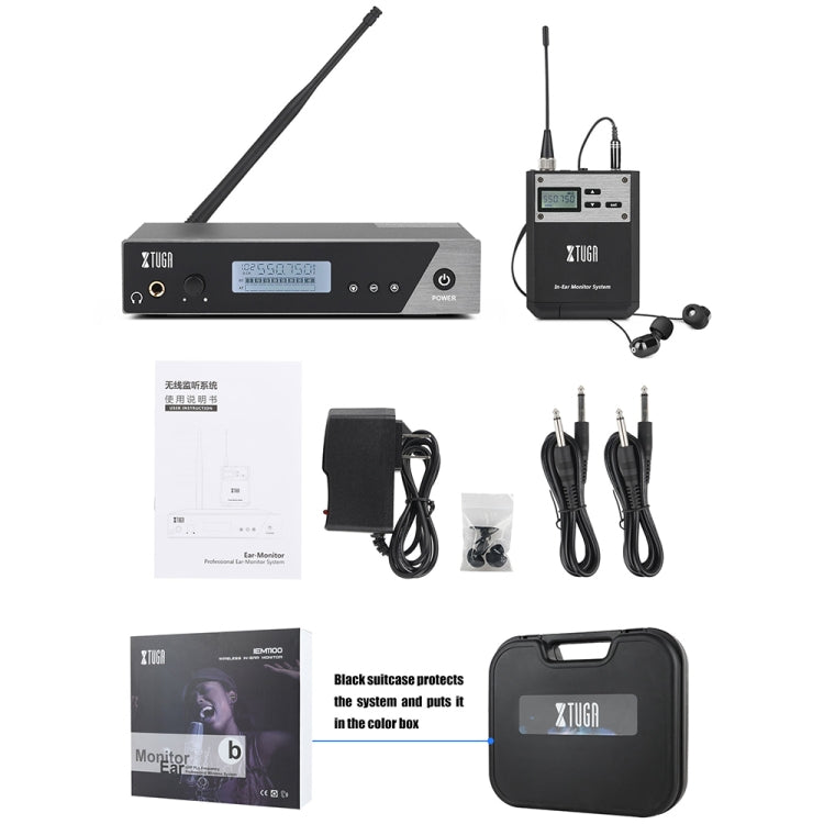 XTUGA  IEM1100 Professional Wireless In Ear Monitor System 5 BodyPacks(US Plug) - Microphone by XTUGA | Online Shopping South Africa | PMC Jewellery | Buy Now Pay Later Mobicred