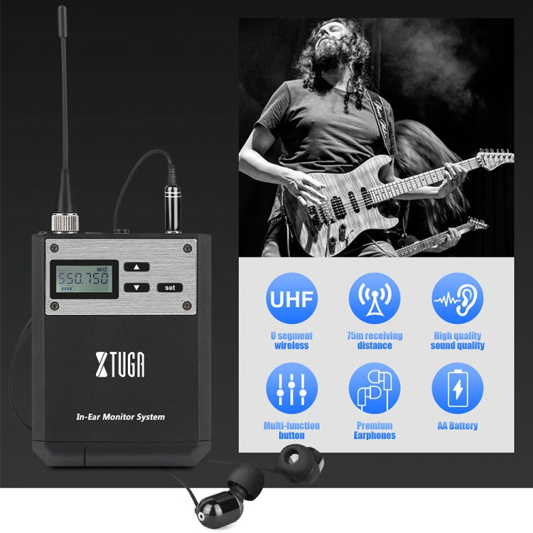 XTUGA  IEM1100 Professional Wireless In Ear Monitor System 5 BodyPacks(EU Plug) - Microphone by XTUGA | Online Shopping South Africa | PMC Jewellery | Buy Now Pay Later Mobicred