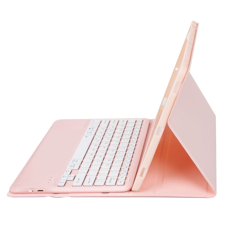 For Samsung Galaxy Tab S9+ A810B Pen Slot Detachable Bluetooth Keyboard Leather Tablet Case(Pink) - Samsung Keyboard by PMC TechLife | Online Shopping South Africa | PMC TechLife