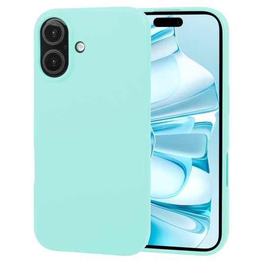 For iPhone 16 Plus GOOSPERY SOFT FEELING Liquid TPU Soft Phone Case(Mint Green) - iPhone 16 Plus Cases by GOOSPERY | Online Shopping South Africa | PMC Jewellery | Buy Now Pay Later Mobicred