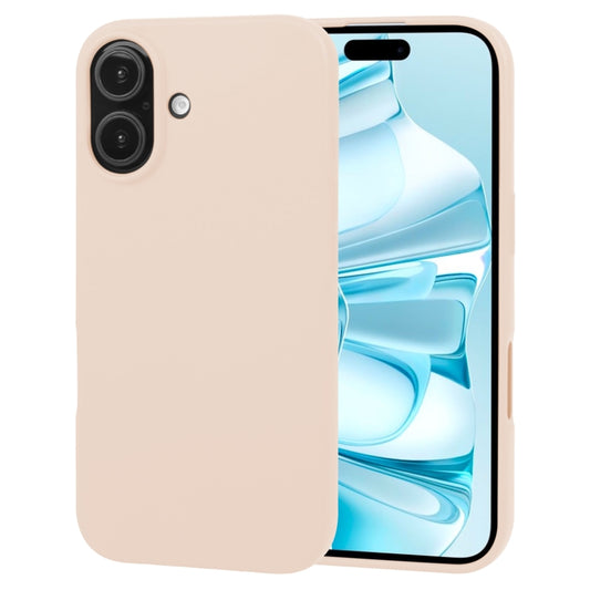 For iPhone 16 GOOSPERY SOFT FEELING Liquid TPU Soft Phone Case(Apricot) - iPhone 16 Cases by GOOSPERY | Online Shopping South Africa | PMC Jewellery | Buy Now Pay Later Mobicred