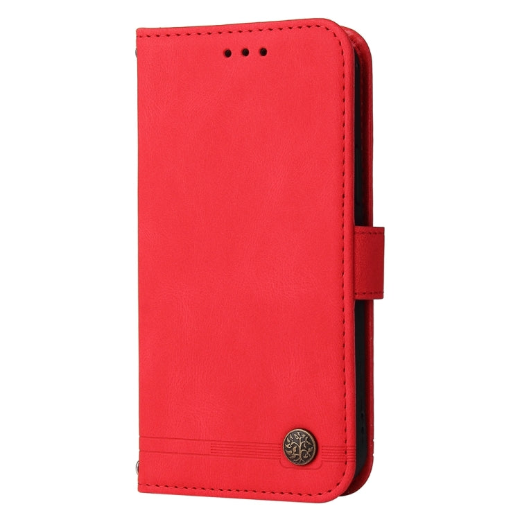 For OPPO A79 5G Skin Feel Life Tree Metal Button Leather Phone Case(Red) - OPPO Cases by PMC Jewellery | Online Shopping South Africa | PMC Jewellery