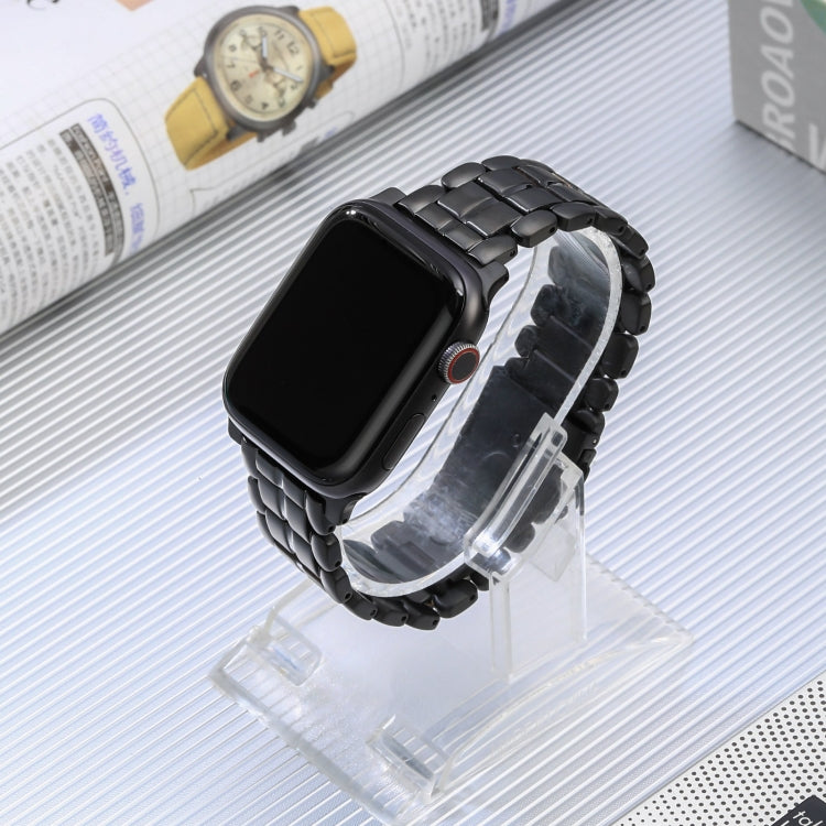 For Apple Watch SE 40mm Five Beads Titanium Steel Watch Band(Black) - Watch Bands by PMC TechLife | Online Shopping South Africa | PMC TechLife