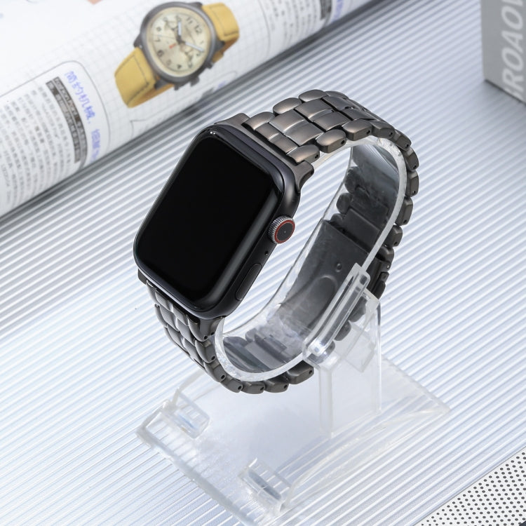 For Apple Watch Series 2 42mm Five Beads Titanium Steel Watch Band(Grey) - Watch Bands by PMC TechLife | Online Shopping South Africa | PMC TechLife