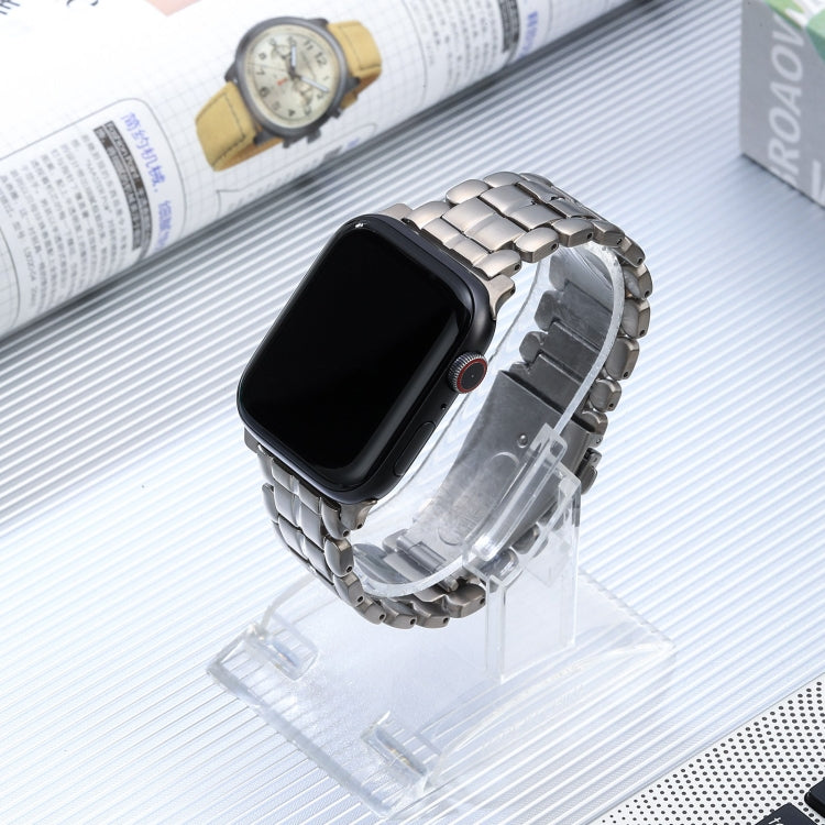 For Apple Watch Series 2 38mm Five Beads Titanium Steel Watch Band(Silver) - Watch Bands by PMC TechLife | Online Shopping South Africa | PMC TechLife