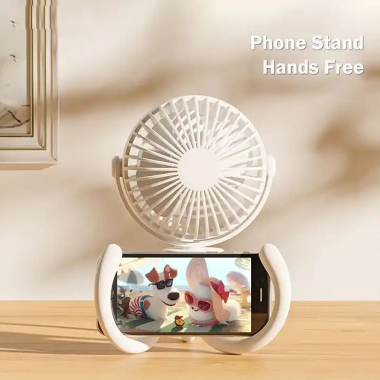 T8 2000mAh Flexible Octopus Tripod Rotatable Portable Fan(White) - Electric Fans by PMC TechLife | Online Shopping South Africa | PMC TechLife | Buy Now Pay Later Mobicred