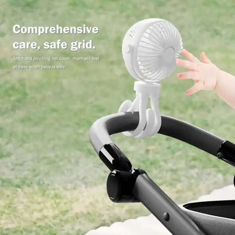 T8 2000mAh Flexible Octopus Tripod Rotatable Portable Fan(White) - Electric Fans by PMC TechLife | Online Shopping South Africa | PMC TechLife | Buy Now Pay Later Mobicred