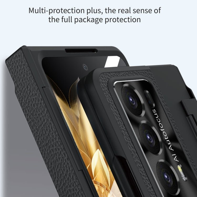 For Honor Magic V2 Shield Series Integrated Folding Phone Case(Black) - Honor Cases by PMC TechLife | Online Shopping South Africa | PMC TechLife | Buy Now Pay Later Mobicred