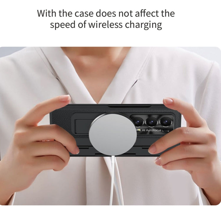 For Honor Magic V2 Shield Series Integrated Folding Phone Case(Black) - Honor Cases by PMC TechLife | Online Shopping South Africa | PMC TechLife | Buy Now Pay Later Mobicred