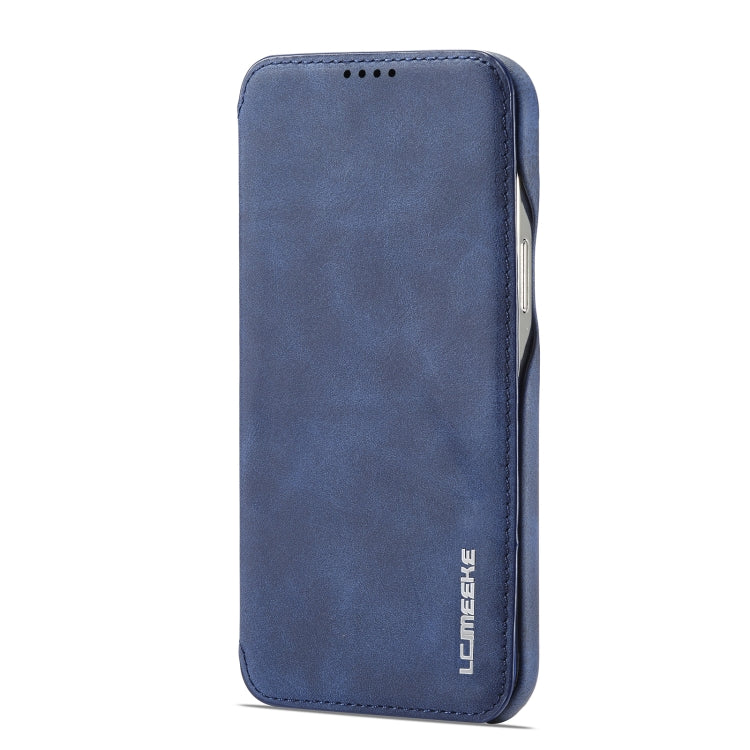 LC.IMEEKE Hon Ancient Series Flip Leather Phone Case For iPhone 15 Pro Max(Blue) - iPhone 15 Pro Max Cases by LC.IMEEKE | Online Shopping South Africa | PMC Jewellery