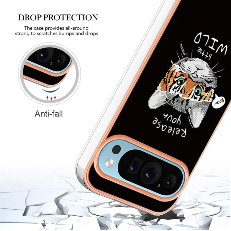For Google Pixel 9 / 9 Pro Electroplating Dual-side IMD Phone Case(Natural Growth) - Google Cases by PMC TechLife | Online Shopping South Africa | PMC TechLife | Buy Now Pay Later Mobicred