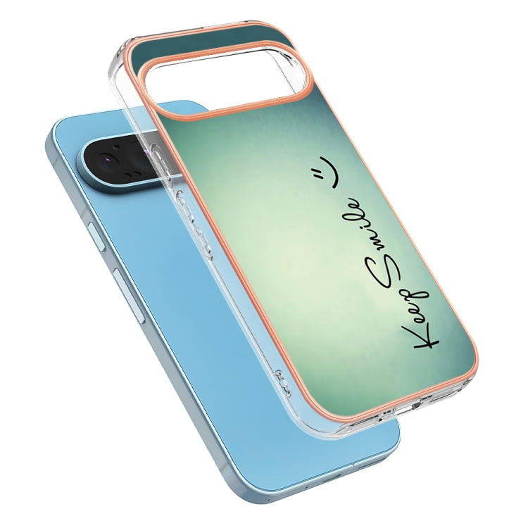 For Google Pixel 9 Pro XL Electroplating Dual-side IMD Phone Case(Smile) - Google Cases by PMC TechLife | Online Shopping South Africa | PMC TechLife | Buy Now Pay Later Mobicred
