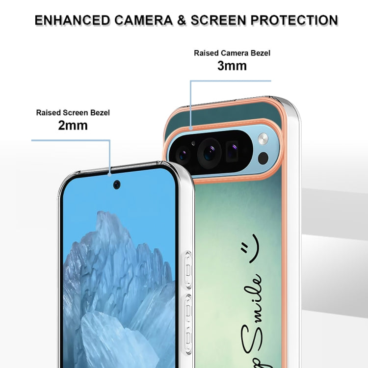 For Google Pixel 9 Pro XL Electroplating Dual-side IMD Phone Case(Smile) - Google Cases by PMC TechLife | Online Shopping South Africa | PMC TechLife | Buy Now Pay Later Mobicred