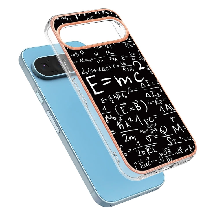 For Google Pixel 9 Pro XL Electroplating Dual-side IMD Phone Case(Equation) - Google Cases by PMC TechLife | Online Shopping South Africa | PMC TechLife | Buy Now Pay Later Mobicred